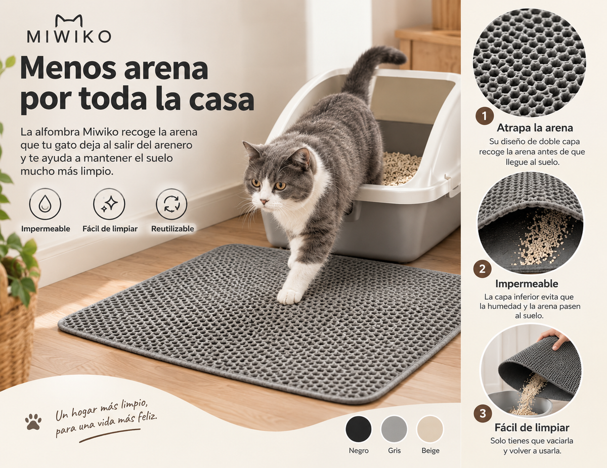 Miwiko Alfombra Atrapa Arena